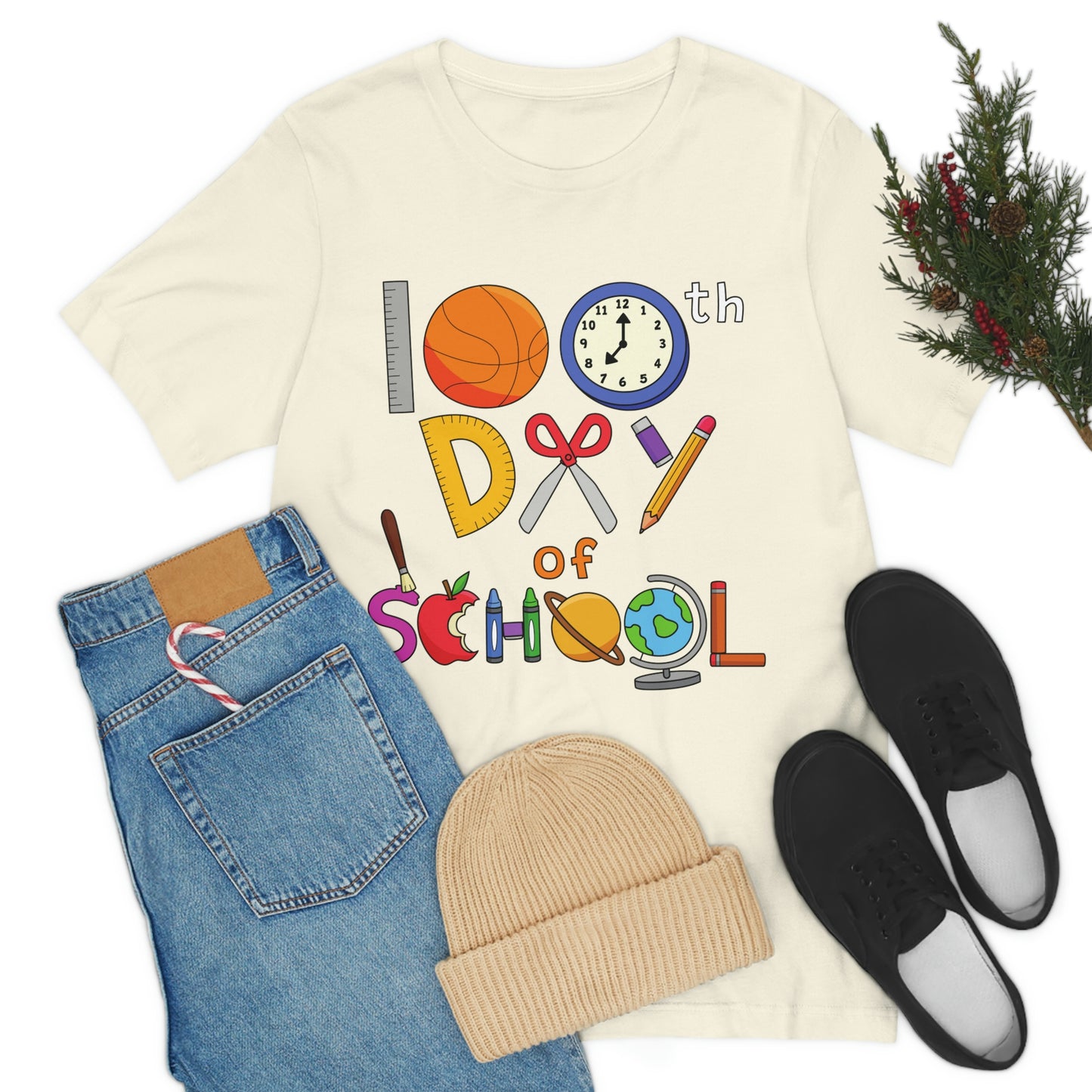 100th Day of School Teacher T- Shirt - Unisex Jersey Short Sleeve Tee