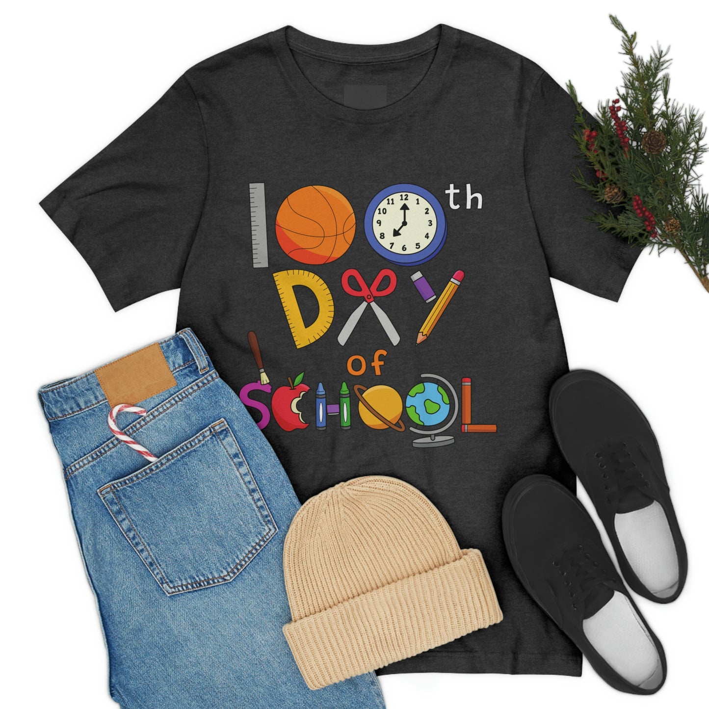 100th Day of School Teacher T- Shirt - Unisex Jersey Short Sleeve Tee