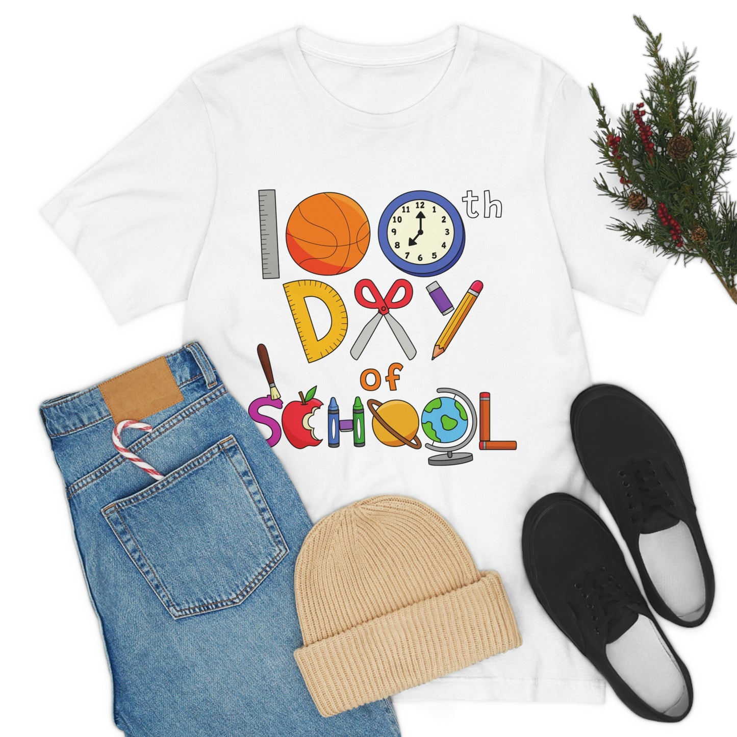 100th Day of School Teacher T- Shirt - Unisex Jersey Short Sleeve Tee