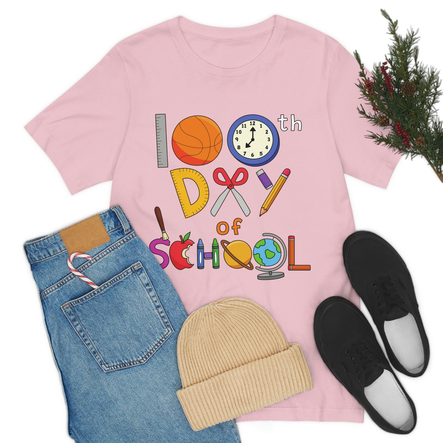 100th Day of School Teacher T- Shirt - Unisex Jersey Short Sleeve Tee