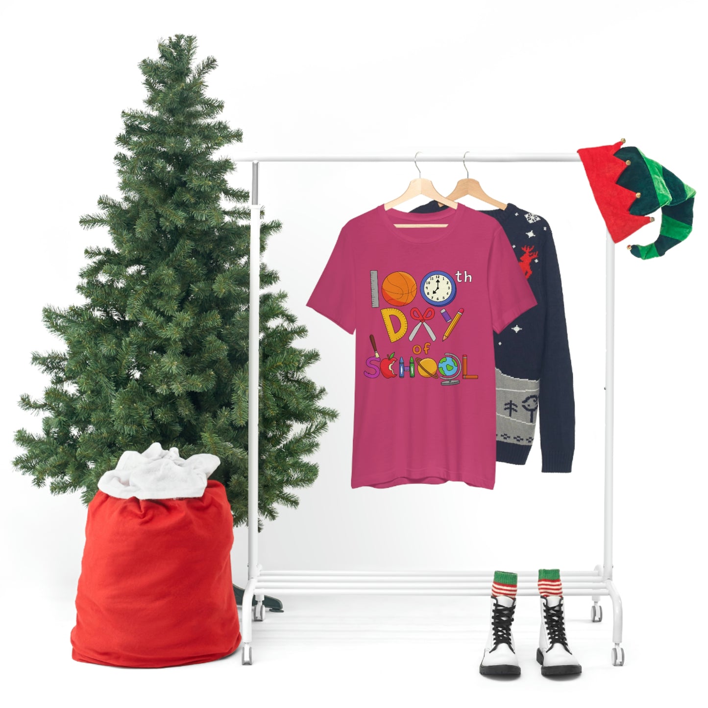 100th Day of School Teacher T- Shirt - Unisex Jersey Short Sleeve Tee