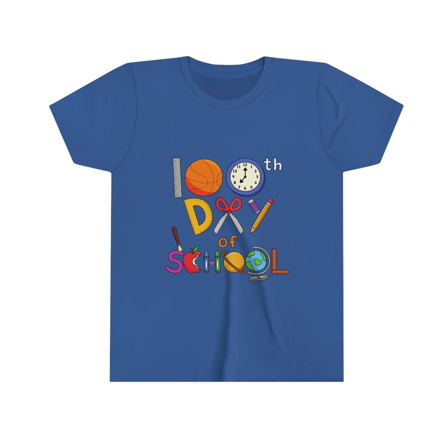 100th day of school t-shirt - Youth Short Sleeve Tee
